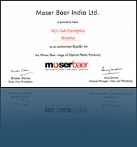 Moser Baer Certification